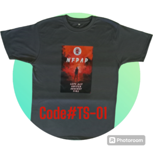 Cotton T-Shirt in Grey – Design Code# TS-01