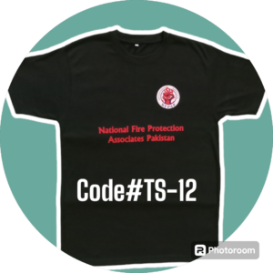Cotton T-Shirt in Black - Design Code# TS-12
